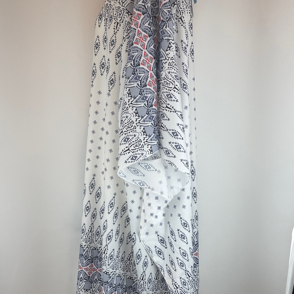 CUPSHE Boho Border Print Cover-Up with Coral Trim Size-Large - Picture 8 of 16